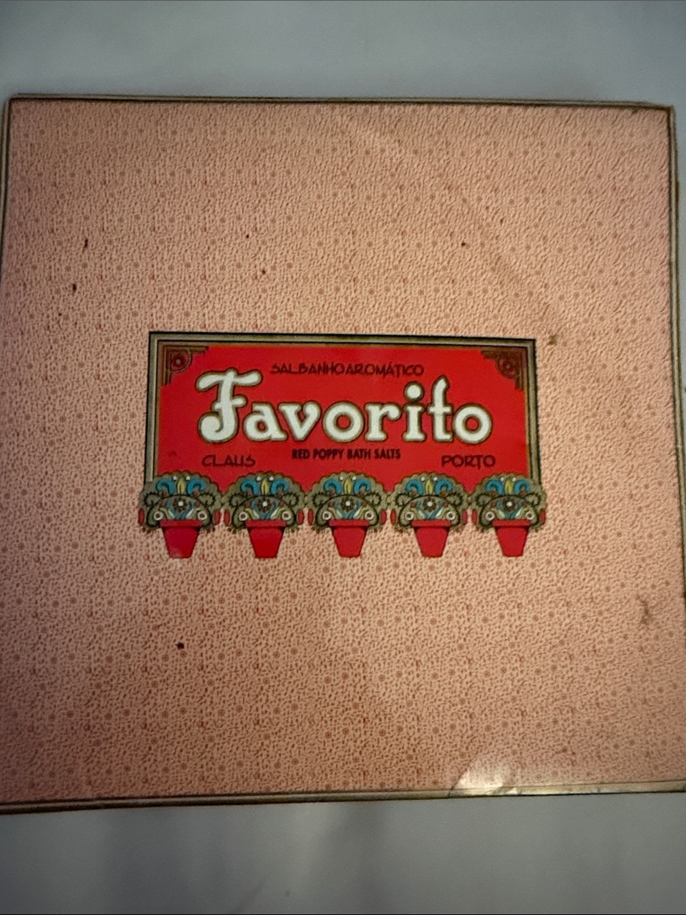 Lafco Pink Favorito Red Poppy Bath Salts Box